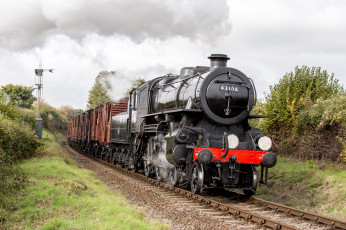 Картинка техника паровозы рельсы паровоз