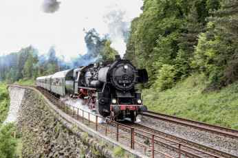 Картинка техника паровозы рельсы паровоз