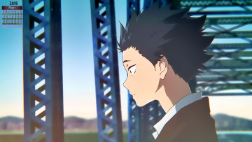 Картинка календари аниме профиль взгляд 2018 мальчик