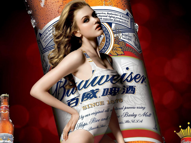 Обои картинки фото бренды, budweiser, пиво