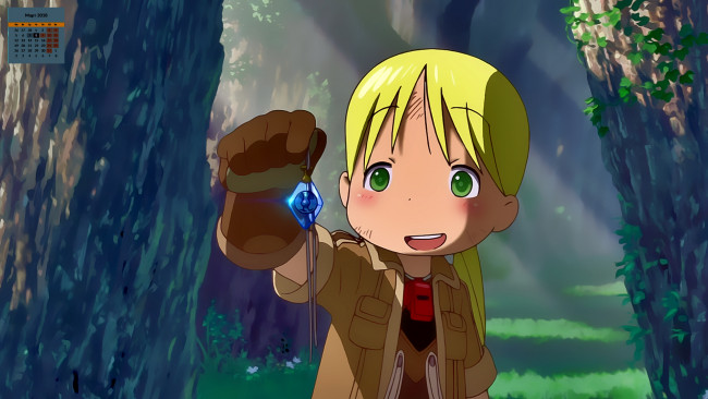 Обои картинки фото календари, аниме, взгляд, 2018, девочка