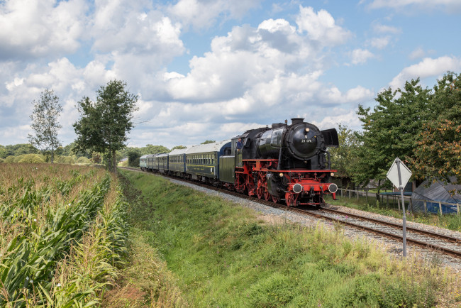 Обои картинки фото техника, паровозы, локомотив, состав