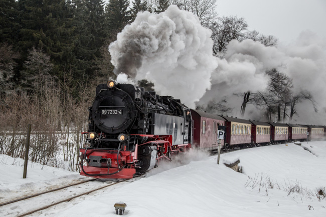 Обои картинки фото техника, паровозы, паровоз, рельсы