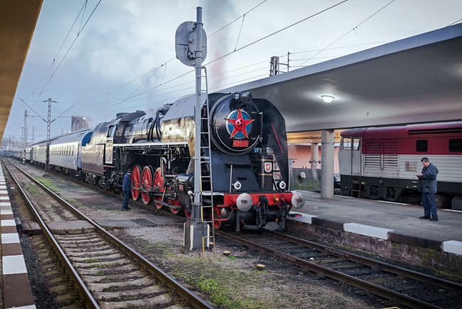 Обои картинки фото техника, паровозы, паровоз, рельсы