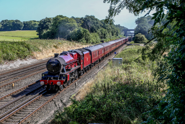 Обои картинки фото техника, паровозы, паровоз, рельсы