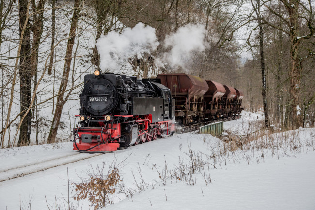 Обои картинки фото техника, паровозы, рельсы, паровоз