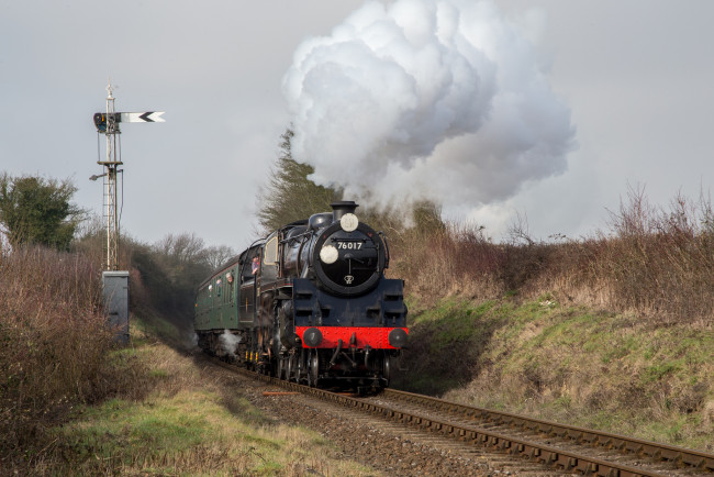 Обои картинки фото техника, паровозы, рельсы, паровоз