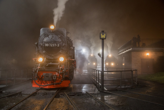 Обои картинки фото техника, паровозы, рельсы, паровоз