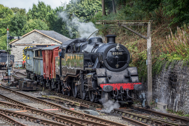 Обои картинки фото техника, паровозы, рельсы, паровоз