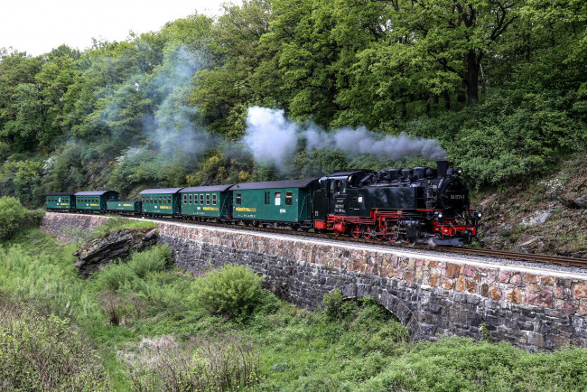 Обои картинки фото техника, паровозы, рельсы, паровоз