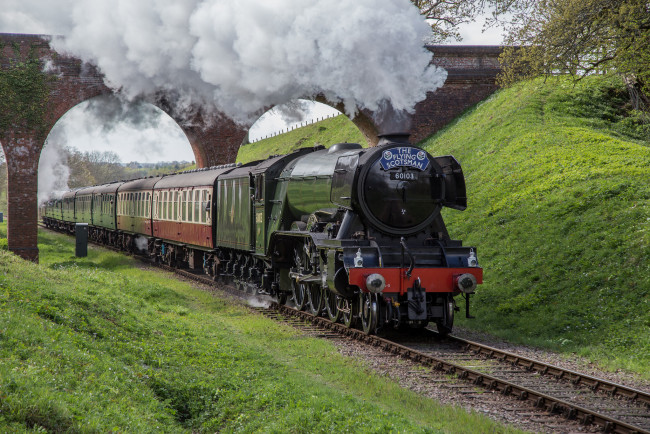 Обои картинки фото техника, паровозы, состав, локомотив