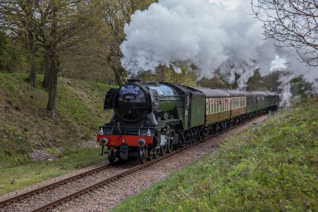 Обои картинки фото техника, паровозы, состав, локомотив