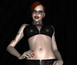 Картинка 3д+графика люди+ people фон девушка взгляд