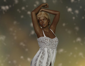 Картинка 3д+графика люди+ people фон взгляд девушка