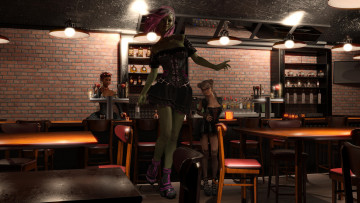 Картинка 3д+графика фантазия+ fantasy фон взгляд девушки