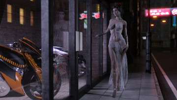 Картинка 3д+графика фантазия+ fantasy фон взгляд девушка