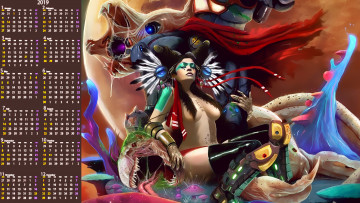 Картинка календари фэнтези девушка