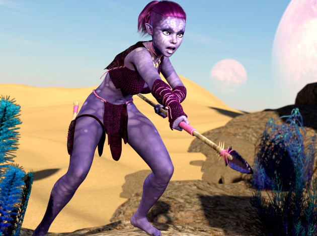 Обои картинки фото 3д графика, эльфы , elves, фон, эльфийка, взгляд