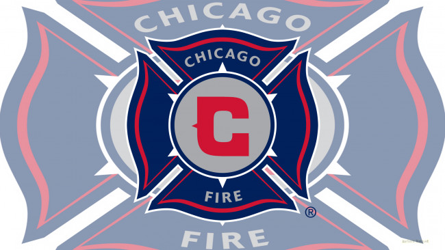 Обои картинки фото спорт, эмблемы клубов, fire, soccer, club, chicago, фон, логотип