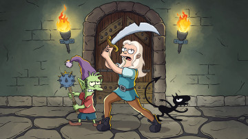 Картинка мультфильмы disenchantment bean разочарование luci elfo