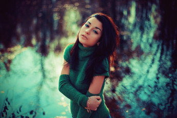 Картинка девушки -+брюнетки +шатенки платье брюнетка браслет поза