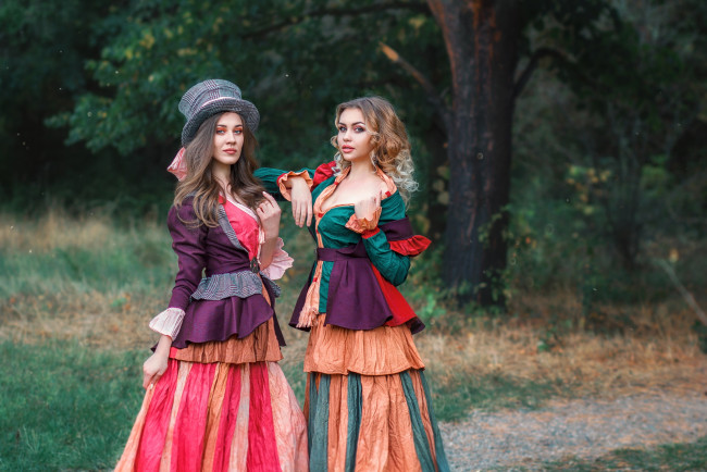 Обои картинки фото девушки, - группа девушек, красивая, девушка