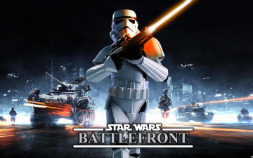 Картинка видео+игры star+wars +battlefront штурмовик оружие техника город