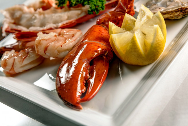Обои картинки фото еда, рыбные блюда,  с морепродуктами, лобстер