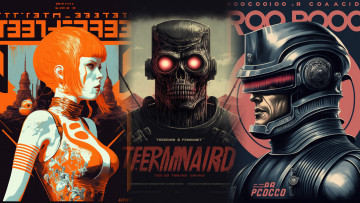 Картинка рисованное кино +мультфильмы кинопародии робокоп терминатор 5 элемент