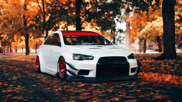 Картинка автомобили mitsubishi lancer evolution x tuning car japanese japan