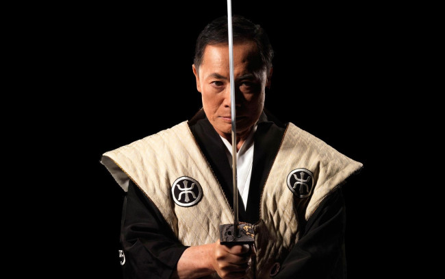 Обои картинки фото мужчины, -unsort, японец, костюм, меч
