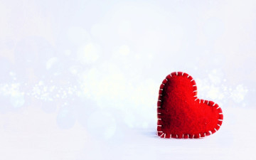 обоя праздничные, день святого валентина,  сердечки,  любовь, снег, сердечко
