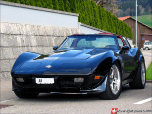 Картинка chevrolet corvette c4 автомобили выставки уличные фото