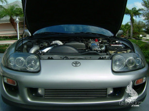 Картинка toyota supra автомобили двигатели