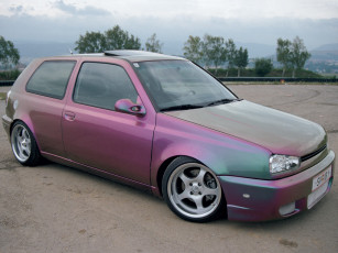 Картинка volkswagen golf автомобили