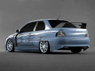 Картинка mitsubishi lancer depois автомобили виртуальный тюнинг