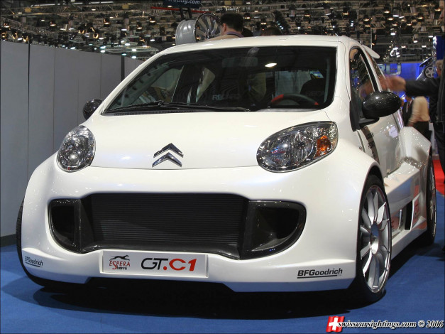 Обои картинки фото citroen, gt, c1, sbarro, автомобили, выставки, уличные, фото