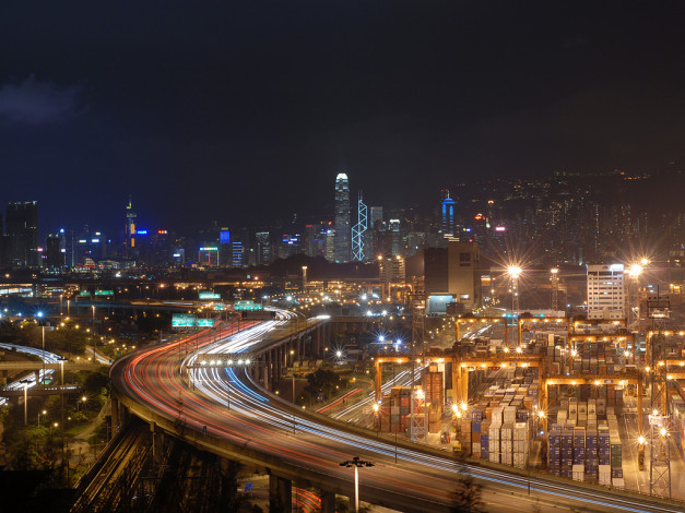 Обои картинки фото города, огни, ночного