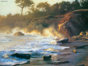 обоя june, carey, рисованные