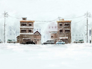 Картинка рисованные города