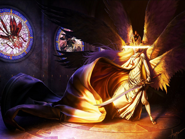 Обои картинки фото фэнтези, ангелы