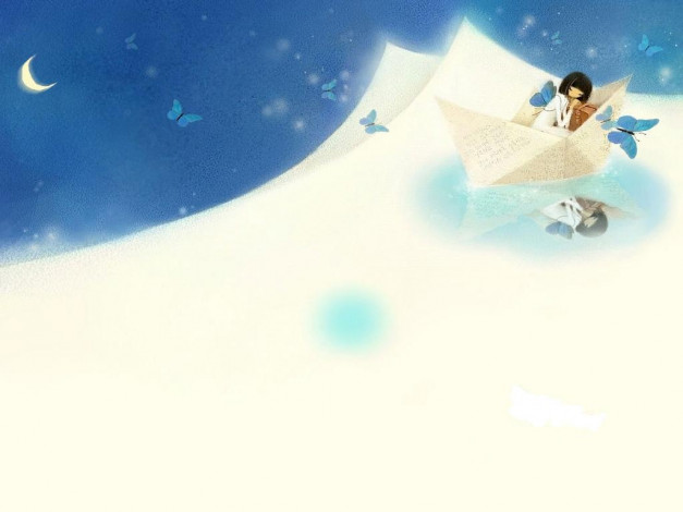 Обои картинки фото рисованные, дети