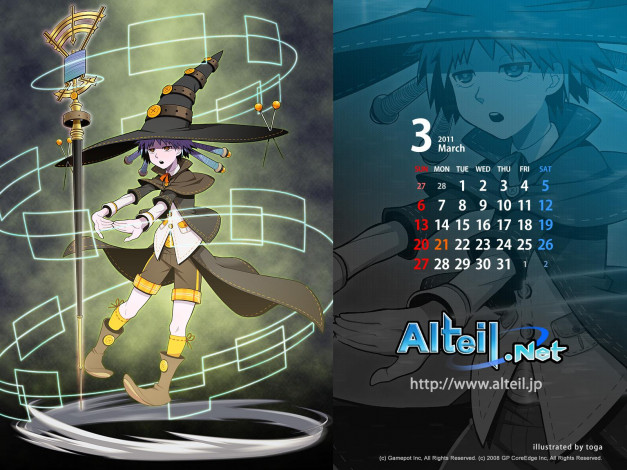 Обои картинки фото календари, аниме