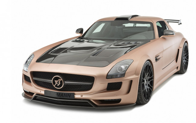 Обои картинки фото автомобили, mercedes, benz, sls, amg, hamann, gullwing, doors