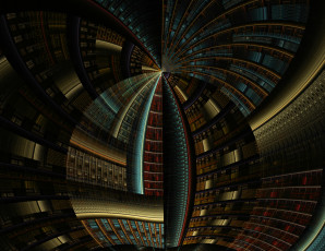 Картинка 3д графика fractal фракталы цвета фон