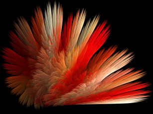 Картинка 3д графика fractal фракталы цвета фон