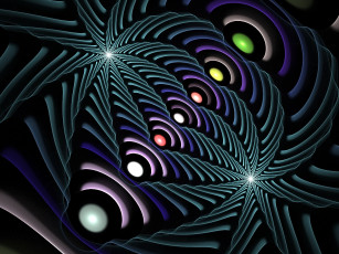 Картинка 3д графика fractal фракталы фон цвета