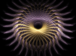 Картинка 3д графика fractal фракталы цвета фон