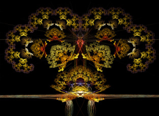 Картинка 3д графика fractal фракталы узор фон цвета