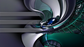 Картинка 3д графика abstract абстракции абстракция